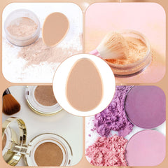 KALIONE flat makeup sponge foundation-application—reaches contours for natural finish