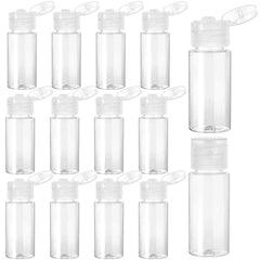 Kalione travel bottles collection shows clear mini containers for easy identification.