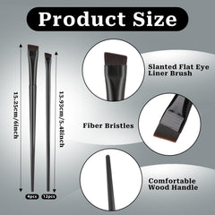 KALIONE ultra-thin angled brush tip creates precise, clean lines.