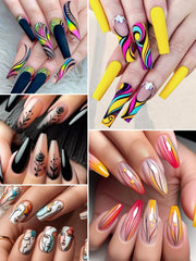 Kalolary nail art designs on nails with vibrant color payoff