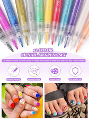 Kalolary nail art pens for drawing lines and stripes on nails