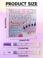 Kalolary nail art pens precision tip 0.5mm for crisp lines and details