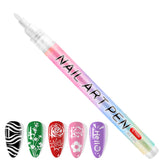 Kalolary white nail art pens packaging, ready for DIY nail art projects.