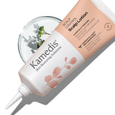 KAMEDIS scalp moisturizer lotion bottle on a clean surface for easy nightly care.