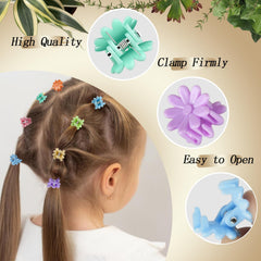 KANPRINCESS mini claw clips durable plastic with spring for lasting grip.
