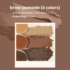 Kara Beauty Eyebrow Kit dual wax-pomade formula enables sleek brows and lasting hold
