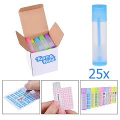 Kare & Kind lip balm tubes in five-color range for DIY customization.