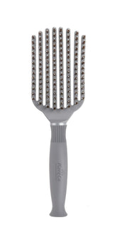 KareCo Tangle Buster close-up showing dual bristles for smooth detangling.