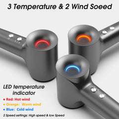 KARFUN Hair Dryer handle close-up emphasizes lightweight design for easy handling.