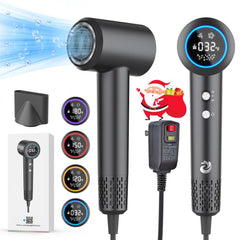 KARFUN Plasma Hair Dryer front view shows compact home and travel design for quick styling.