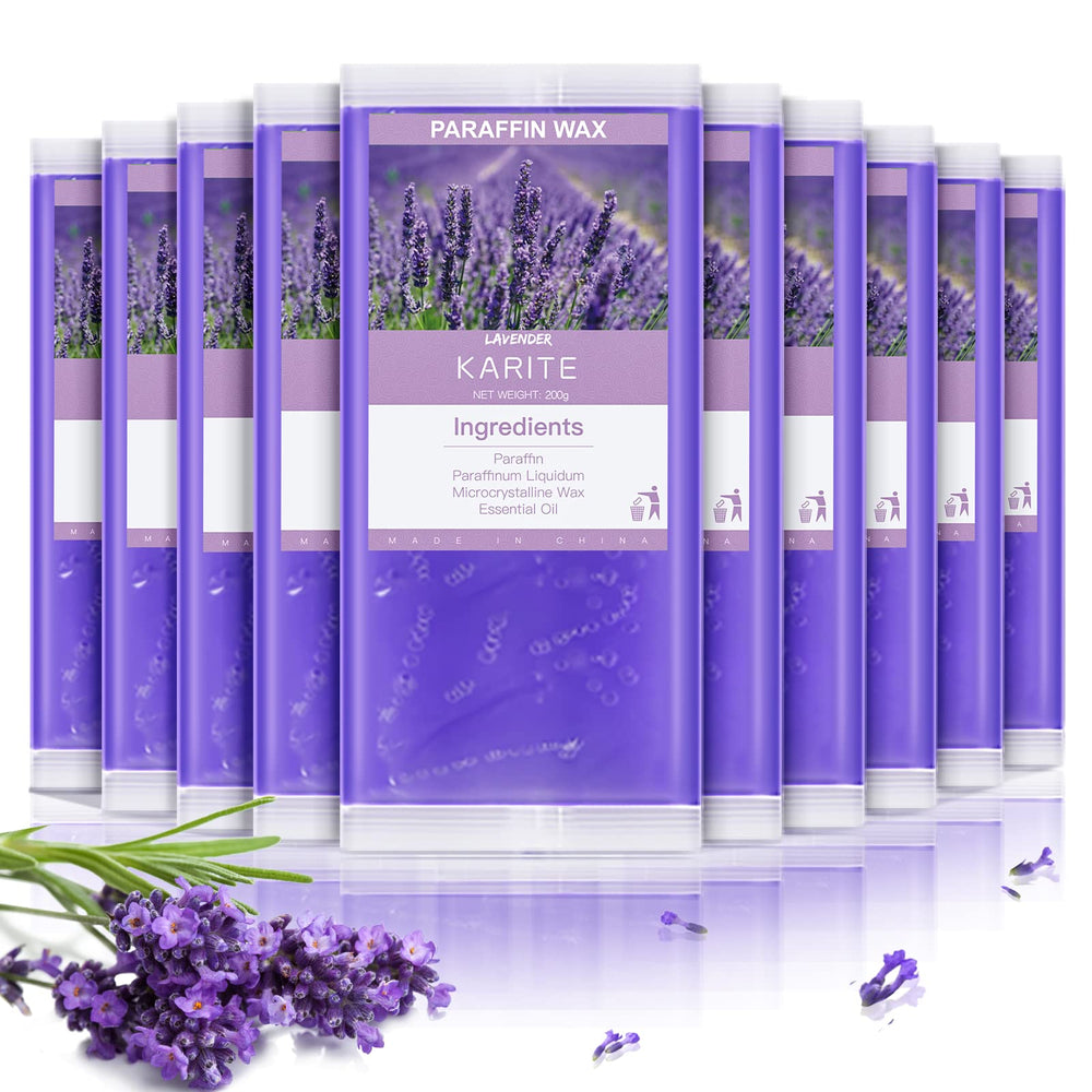 Karite paraffin wax refills 10-pack for home spa sessions and cost efficiency.