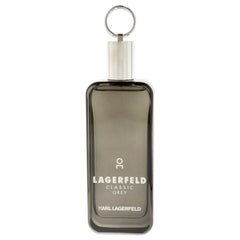 Karl Lagerfeld Paris Classic Grey EDT bottle close-up cap highlighting premium finish and scent
