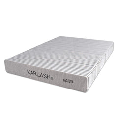 Karlash jumbo zebra emery board 80/80 grit for gentle smoothing of natural and artificial nails