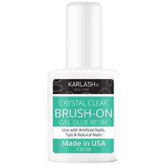 Karlash Nail Repair Glue Bottle demonstrates brush-on formula for sturdy nail repairs.