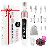 Karrong electric nail file with 10 speeds LCD display for precise shaping.