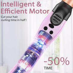 Karrong rotating curling iron temperature settings enable customizable texture