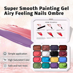 Karroy blooming aura nails for soft floral gradient effect