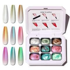 Karroy sponge pat paint gel shows easy ombre results for salon-worthy gradient nails.