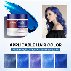 Karseell blue depositing conditioner applied to hair for even color deposit