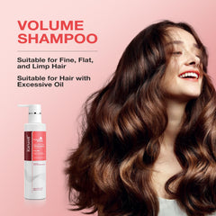 Karseell Volume Shampoo pour action shows controlled dispensing for easy washing.