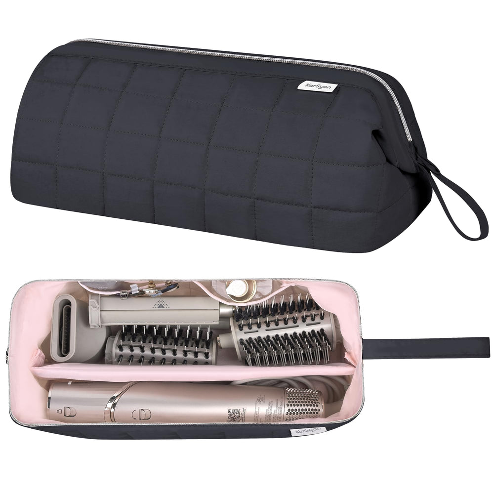 KarSyon travel bag for Dyson Airwrap shows compact, protective storage for tools.