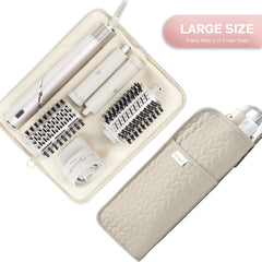 KarSyon heat-resistant mat with curling iron safety on a stylish case.