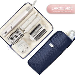 KarSyon travel bag open inside showing spacious interior for curling irons and straighteners