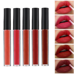 KARUIZI lip gloss set five pieces showcasing shine and variety