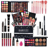 KARUIZI makeup set compact carry bag for travel-ready makeup on the go.