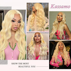 Kassamo 613 lace front wig lace detail reveals Swiss lace breathability for comfortable wear