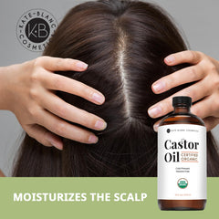 Kate Blanc Castor Oil skin moisturizer to soften texture and enhance radiance.
