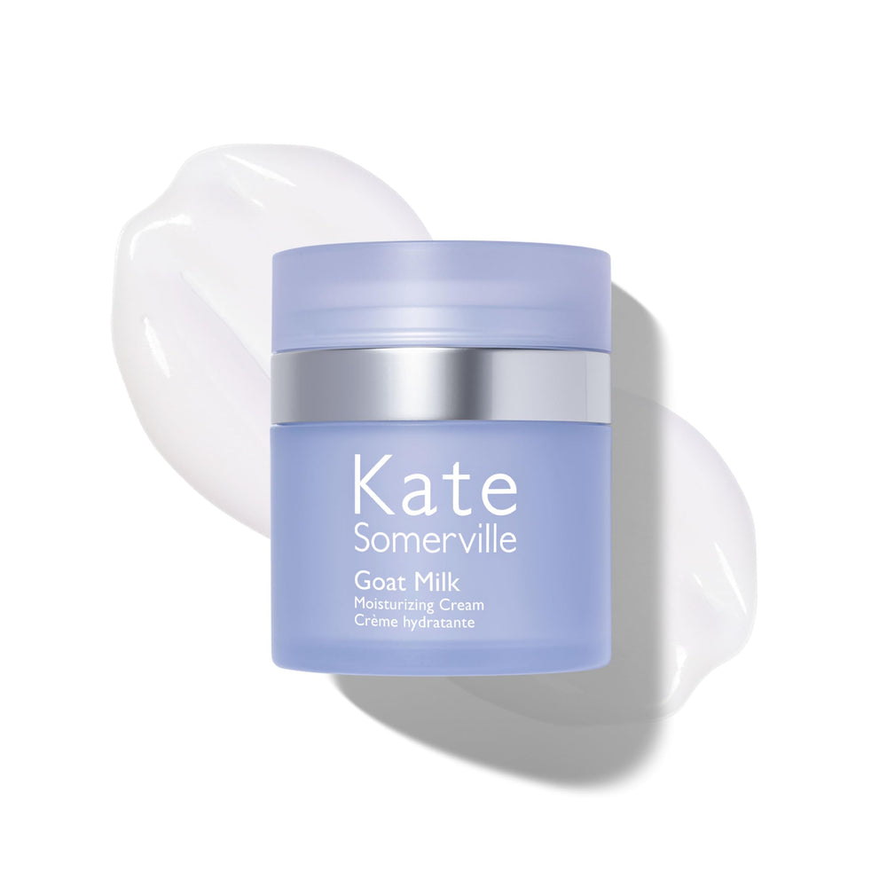 Kate Somerville Goat Milk Moisturizing Cream jar delivering rich hydration for dry skin.