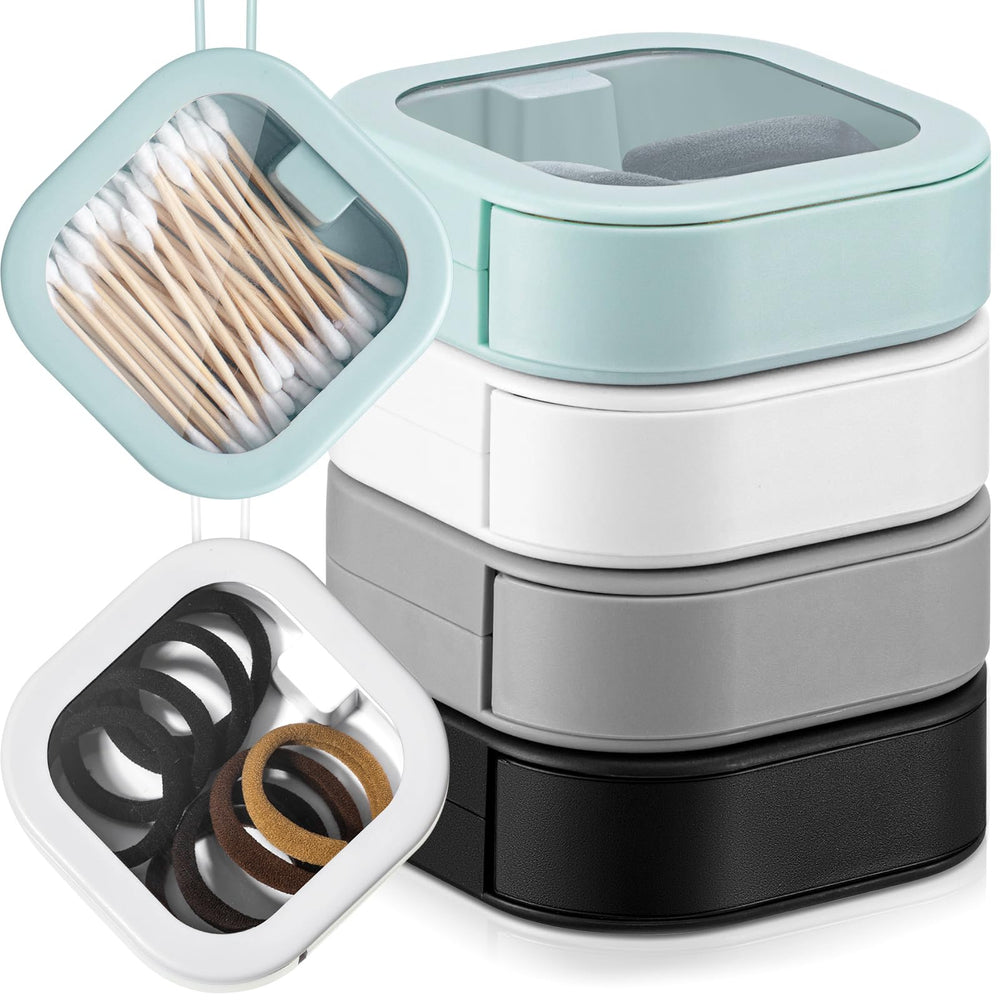 Kathfly hair tie organizer set in four colors keeps everyday accessories neatly organized