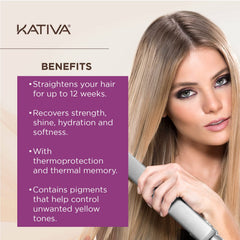 KATIVA Blonde Kit contents laid out for easy at-home application