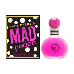 Katy Perry Mad Potion EDP bottle highlighting vanilla and musk for date-night allure.