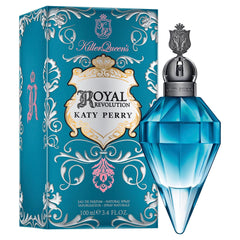 Katy Perry Royal Revolution bottle closed emphasizes sleek design suitable for gifting.