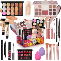 KAVCENT makeup kit 14-color palette for versatile looks and vibrant pigments.