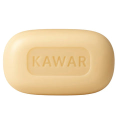 Kawar Dead Sea Sulfur Soap on sink evokes everyday cleansing for oily to normal skin.