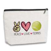 kdxpbpz tennis pouch front view for organized cosmetics on the go