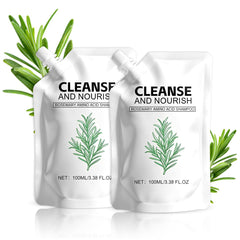KEBEGE Rosemary Amino Acid Shampoo bottle showcases natural nourishment for healthier roots.
