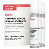 Keeps extra-strength minoxidil foam crown-application showing targeted hair regrowth support.