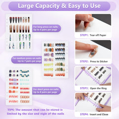 KEIFIN tape strips for secure nail adhesion without residue