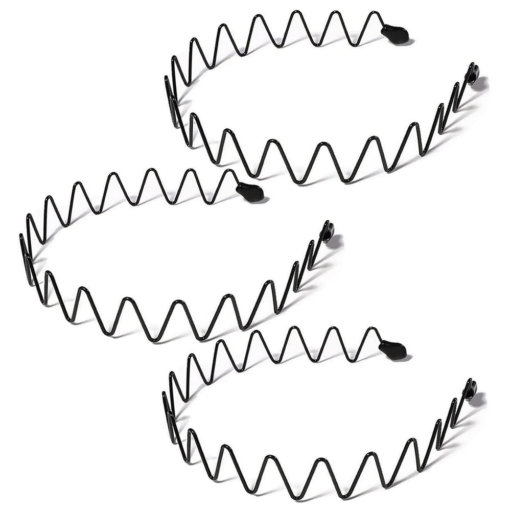 Kelubatu metal headbands pack 3pk showcases durable design for daily wear and workouts