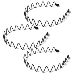 Kelubatu metal headbands pack 3pk showcases durable design for daily wear and workouts