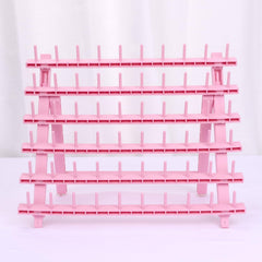 Kelukeya braid rack color detail shows light pink and purple accents.