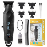 KEMEI 2293 front view shows ergonomic grip for comfortable, precise trimming
