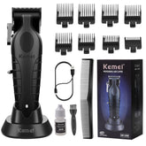 KEMEI 2296 cordless hair clipper shows cordless freedom for precise home grooming.