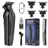 KEMEI 2299 barber-grade cut demonstrates precise trimming for professional results