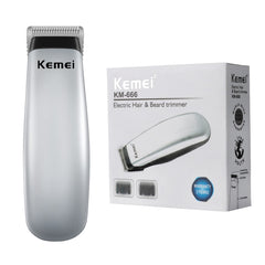 KEMEI Secure-Fit guide combs attach securely for smooth trimming.