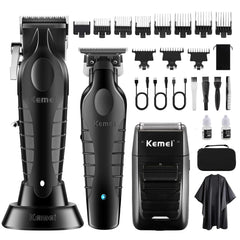 KEMEI professional hair clipper blade closeup for precise cutting
